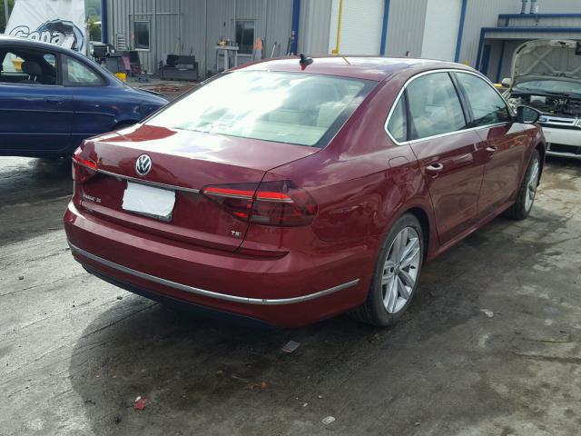 1VWBA7A34JC023334 - 2018 VOLKSWAGEN PASSAT SE RED photo 4