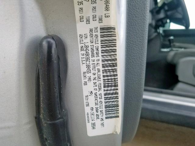 1J8HG48K86C188455 - 2006 JEEP COMMANDER 灰色 照片 10