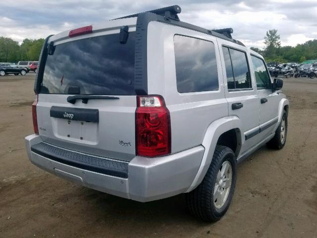 1J8HG48K86C188455 - 2006 JEEP COMMANDER 灰色 照片 4