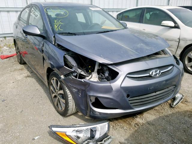 KMHCT4AE3HU196828 - 2017 HYUNDAI ACCENT SE GRAY photo 1