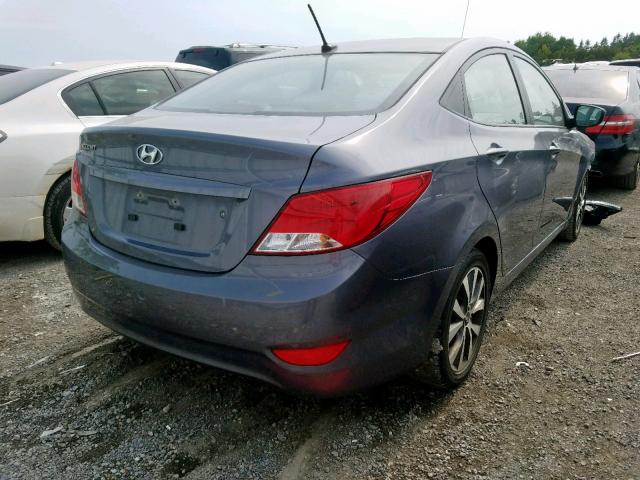 KMHCT4AE3HU196828 - 2017 HYUNDAI ACCENT SE GRAY photo 4