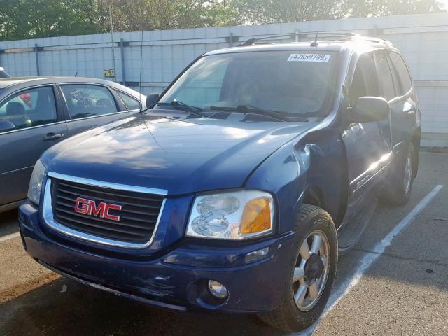 1GKDT13S952172524 - 2005 GMC ENVOY BLUE photo 2