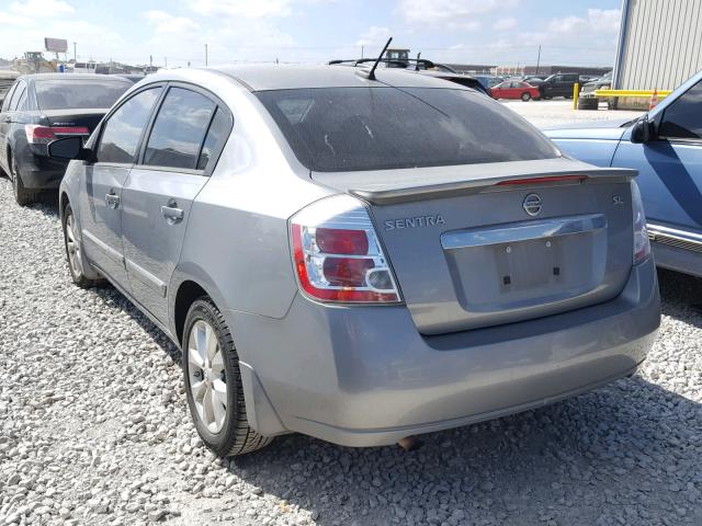 3N1AB6AP2CL721041 - 2012 NISSAN SENTRA 2.0 GRAY photo 3