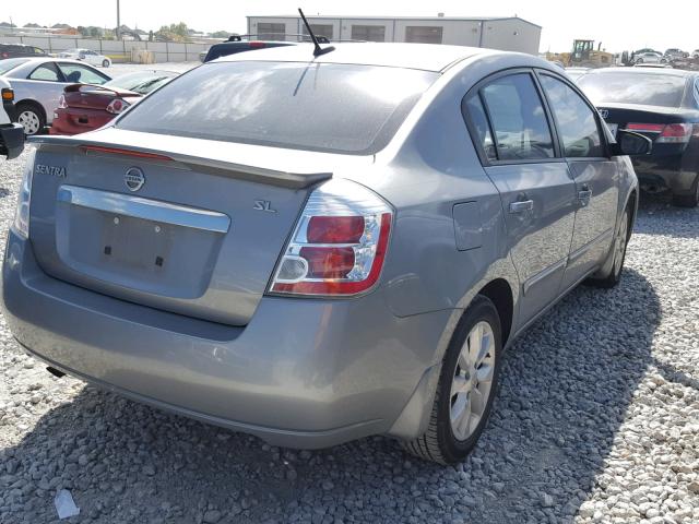 3N1AB6AP2CL721041 - 2012 NISSAN SENTRA 2.0 GRAY photo 4