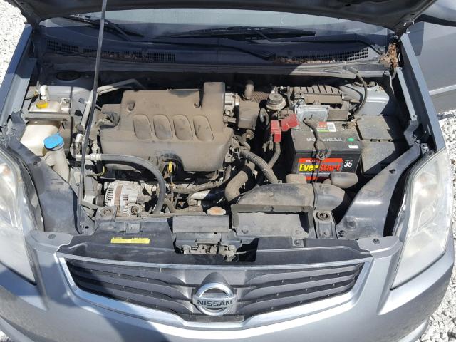 3N1AB6AP2CL721041 - 2012 NISSAN SENTRA 2.0 GRAY photo 7