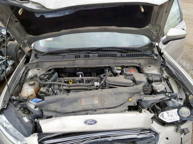 3FA6P0G7XFR242687 - 2015 FORD FUSION S TAN photo 7