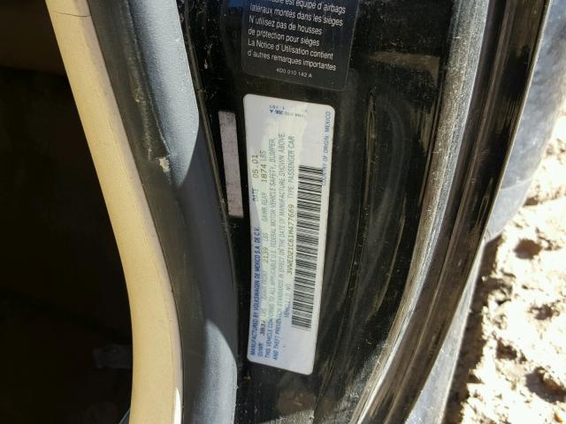 3VWED21C61M477669 - 2001 VOLKSWAGEN NEW BEETLE Qara foto 10