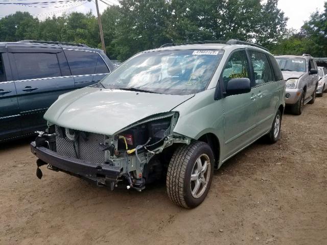 5TDKK4CC1AS302427 - 2010 TOYOTA SIENNA CE GREEN photo 2