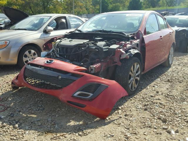 JM1BL1U55B1371535 - 2011 MAZDA 3 S RED photo 2