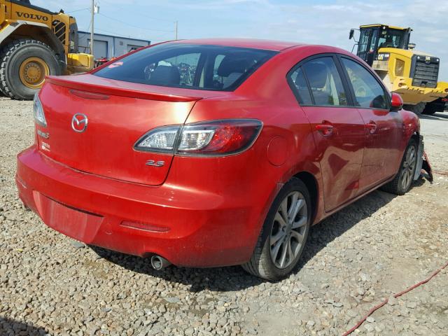 JM1BL1U55B1371535 - 2011 MAZDA 3 S RED photo 4