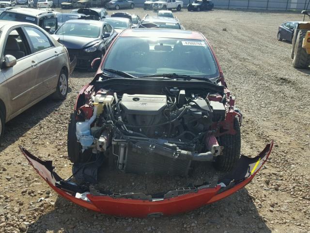 JM1BL1U55B1371535 - 2011 MAZDA 3 S RED photo 9