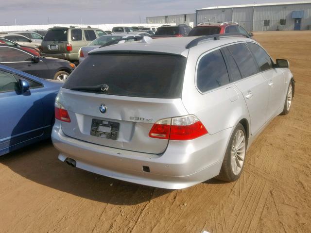 WBANN73567CN03920 - 2007 BMW 530 XIT SILVER photo 4