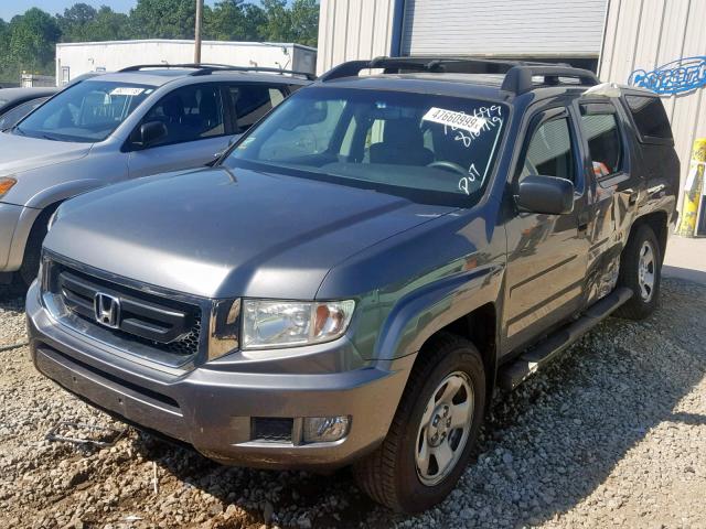 2HJYK16219H500071 - 2009 HONDA RIDGELINE GRAY photo 2