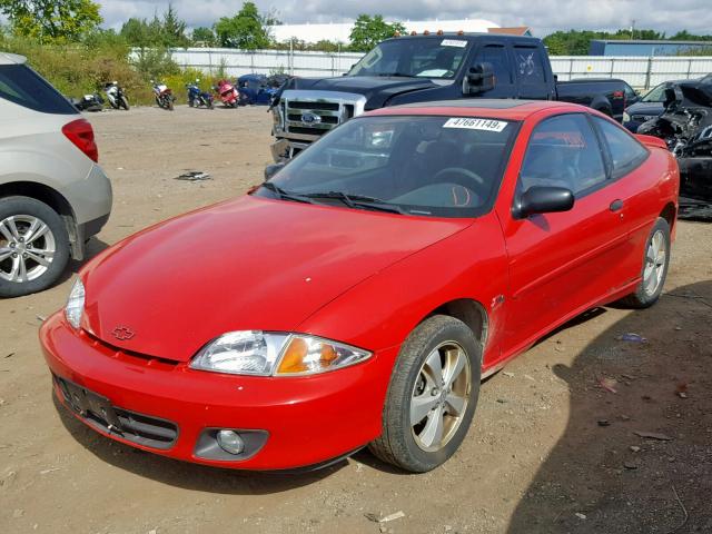 1G1JF12T3Y7172342 - 2000 CHEVROLET CAVALIER Z RED photo 2