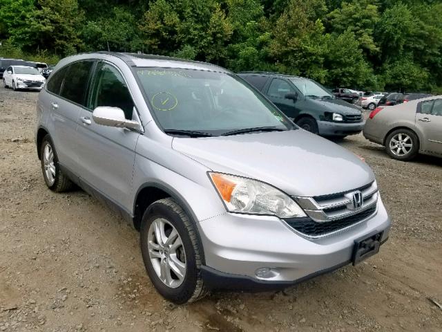 JHLRE4H71BC035474 - 2011 HONDA CR-V EXL SILVER photo 1