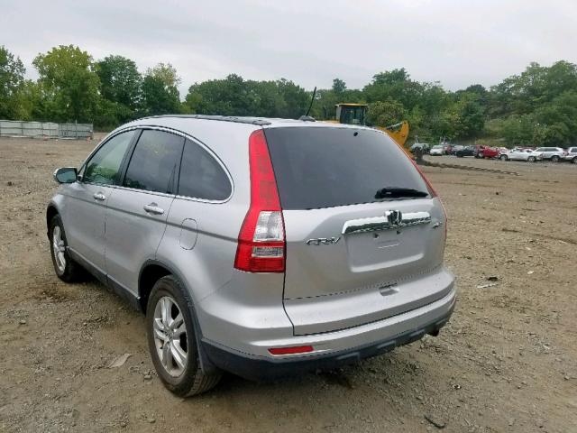 JHLRE4H71BC035474 - 2011 HONDA CR-V EXL SILVER photo 3