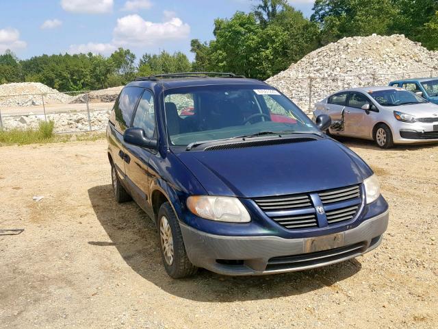 1D4GP25B55B361559 - 2005 DODGE CARAVAN SE BLUE photo 1