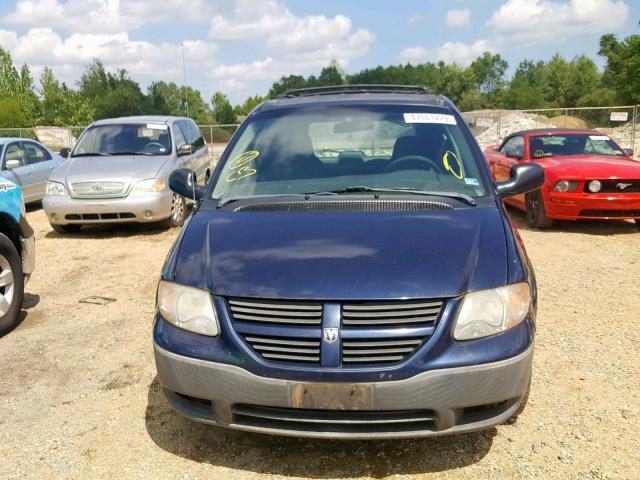 1D4GP25B55B361559 - 2005 DODGE CARAVAN SE BLUE photo 9