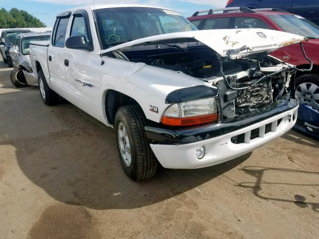 1B7GL2AN1YS708088 - 2000 DODGE DAKOTA QUA WHITE photo 1