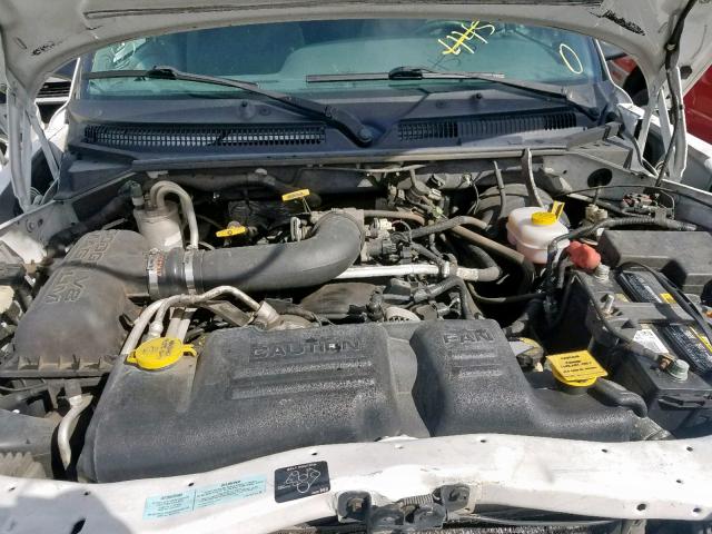 1B7GL2AN1YS708088 - 2000 DODGE DAKOTA QUA WHITE photo 7