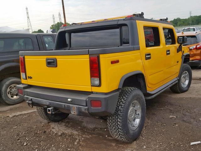 5GRGN22U15H124961 - 2005 HUMMER H2 SUT YELLOW photo 4