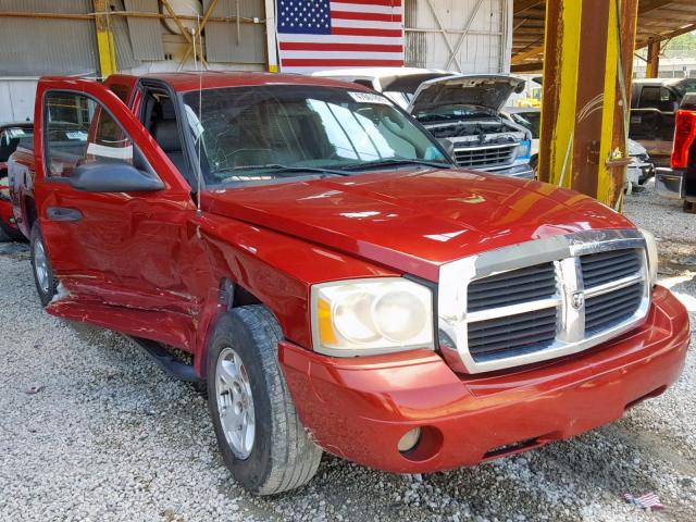 1D7HE42P87S103144 - 2007 DODGE DAKOTA SLT RED photo 1