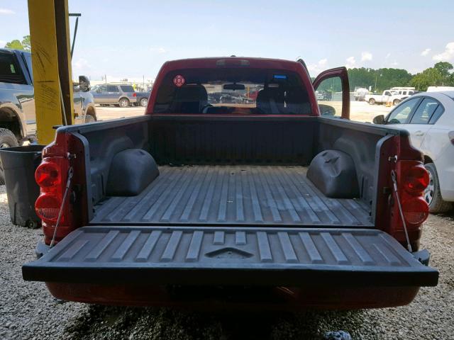 1D7HE42P87S103144 - 2007 DODGE DAKOTA SLT RED photo 9