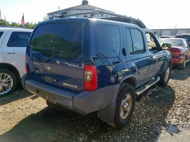 5N1ED28Y34C652952 - 2004 NISSAN XTERRA XE BLUE photo 4