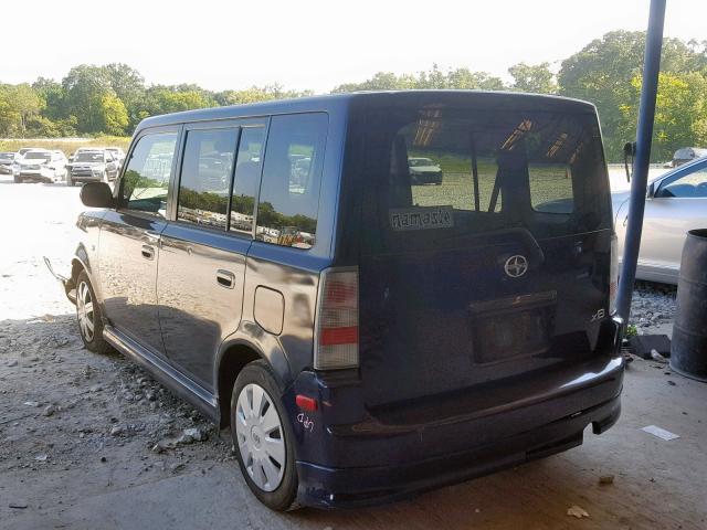 JTLKT334264120503 - 2006 TOYOTA SCION XB Blau Foto 3