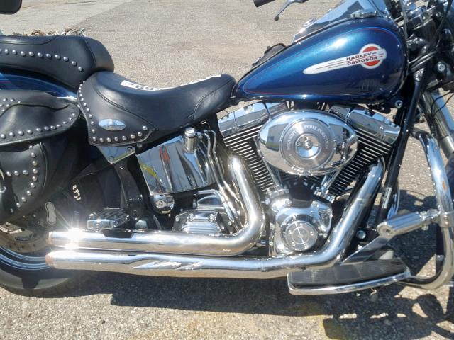 1HD1BWB104Y034596 - 2004 HARLEY-DAVIDSON FLSTCI BLUE photo 7