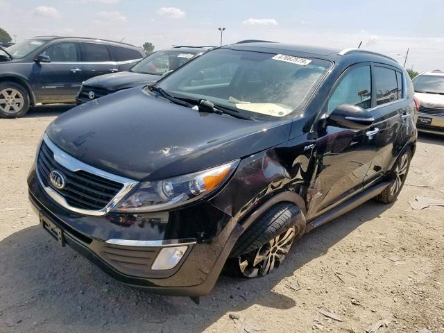 KNDPCCA2XD7469214 - 2013 KIA SPORTAGE E BLACK photo 2