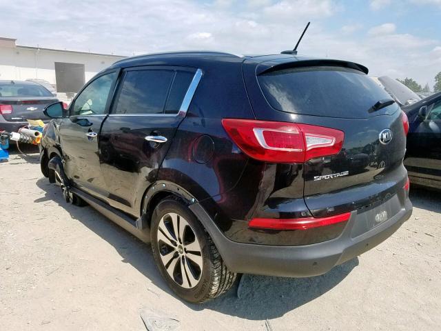 KNDPCCA2XD7469214 - 2013 KIA SPORTAGE E BLACK photo 3