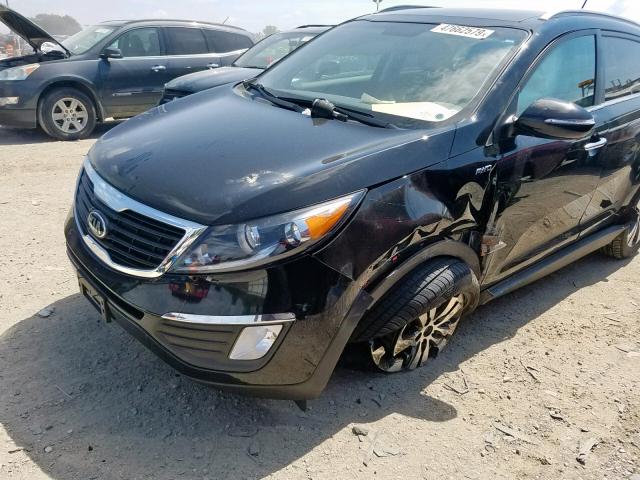 KNDPCCA2XD7469214 - 2013 KIA SPORTAGE E BLACK photo 9