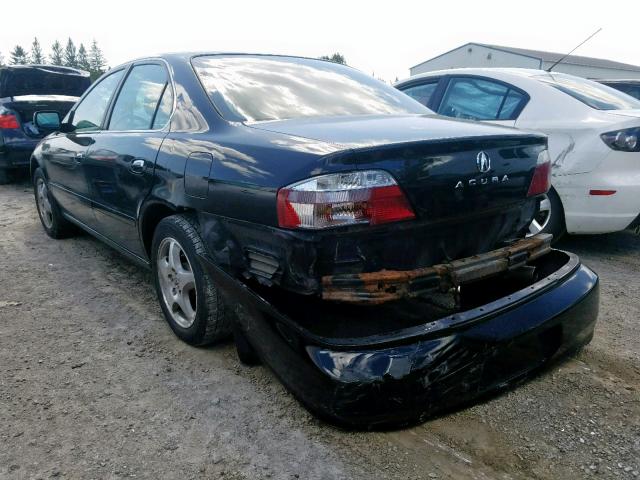 19UUA56612A804233 - 2002 ACURA 3.2TL BLACK photo 3