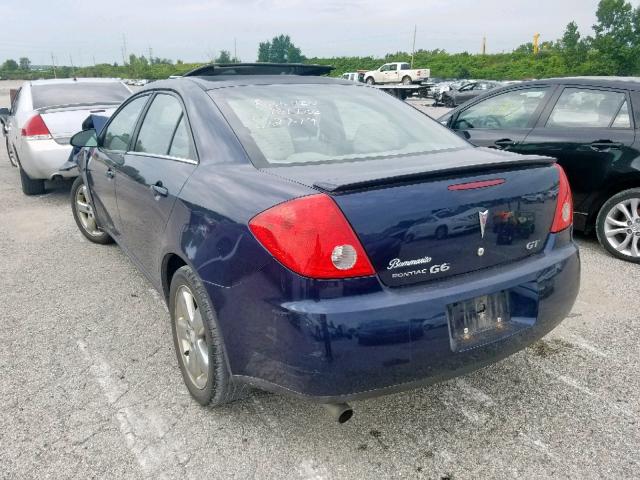 1G2ZH57N184267493 - 2008 PONTIAC G6 GT BLUE photo 3