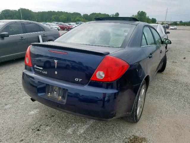 1G2ZH57N184267493 - 2008 PONTIAC G6 GT BLUE photo 4