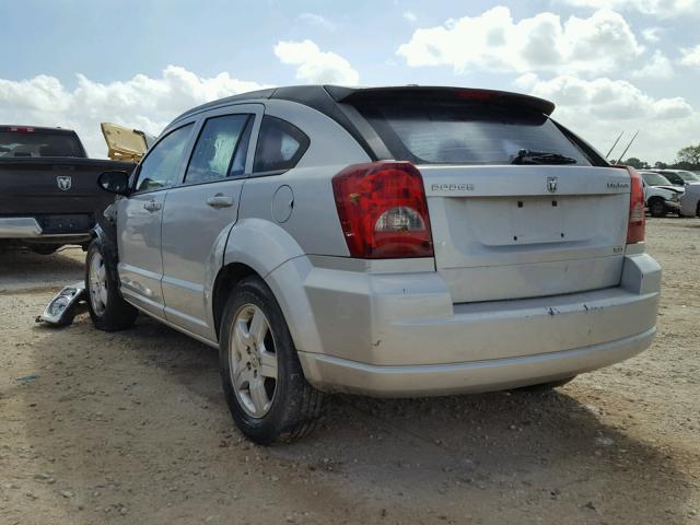 1B3HB48A39D103499 - 2009 DODGE CALIBER SX SILVER photo 3