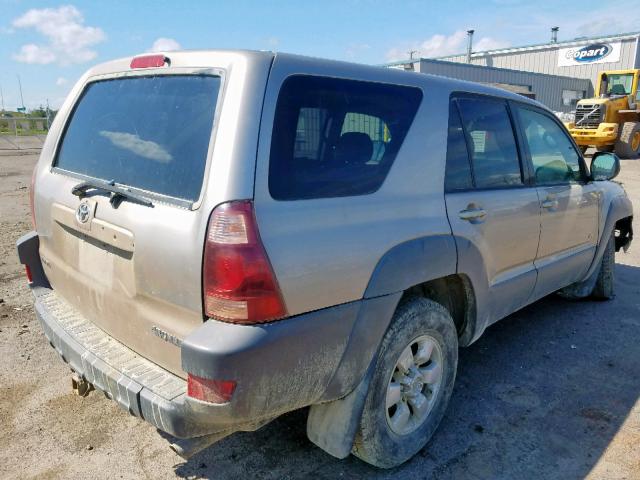 JTEBU14R230002439 - 2003 TOYOTA 4RUNNER SR BEIGE photo 4