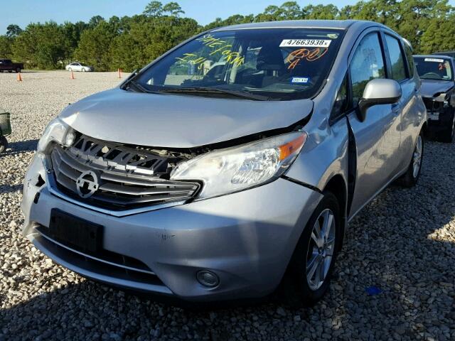 3N1CE2CP6EL406963 - 2014 NISSAN VERSA NOTE SILVER photo 2