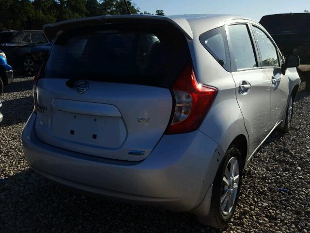 3N1CE2CP6EL406963 - 2014 NISSAN VERSA NOTE SILVER photo 4