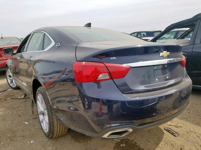 2G1105S34K9152017 - 2019 CHEVROLET IMPALA PRE BLUE photo 3