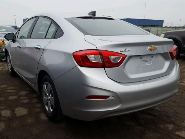 1G1BC5SMXJ7238503 - 2018 CHEVROLET CRUZE LS SILVER photo 3