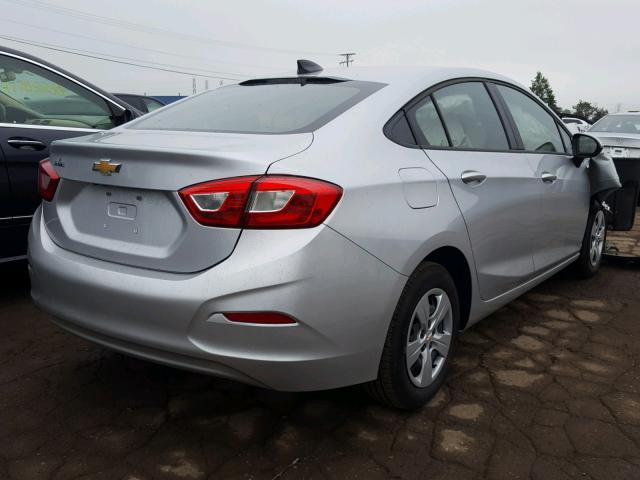 1G1BC5SMXJ7238503 - 2018 CHEVROLET CRUZE LS SILVER photo 4