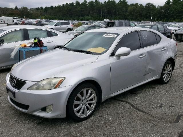 JTHCK262675008479 - 2007 LEXUS IS 250 SILVER photo 2