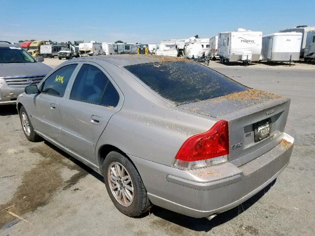 YV1RS640852435546 - 2005 VOLVO S60 BEIGE photo 3