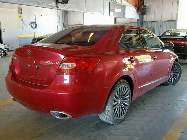 JS2RE9A36C6100472 - 2012 SUZUKI KIZASHI SE RED photo 4