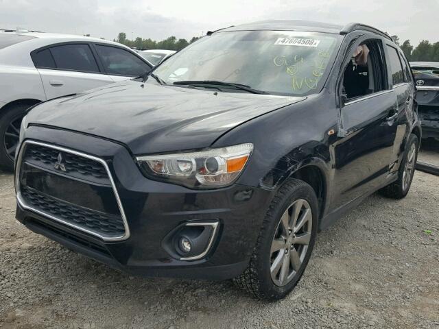 4A4AP5AU1DE019141 - 2013 MITSUBISHI OUTLANDER BLACK photo 2