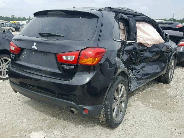 4A4AP5AU1DE019141 - 2013 MITSUBISHI OUTLANDER BLACK photo 4