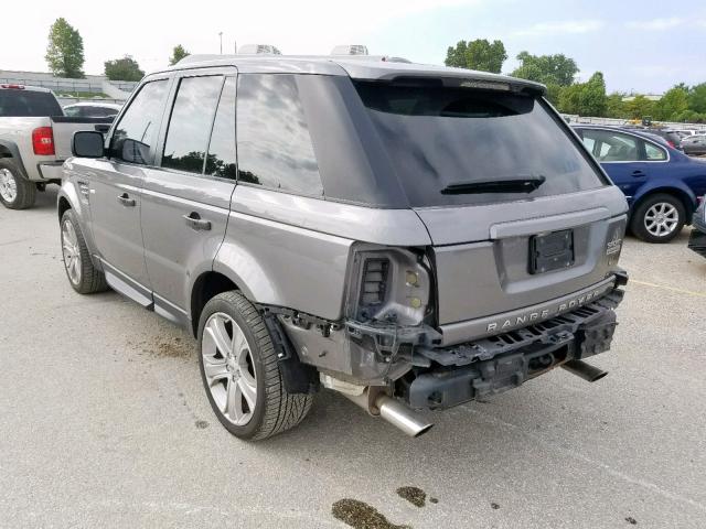 SALSH2E49BA279723 - 2011 LAND ROVER RANGE ROVE GRAY photo 3