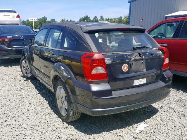 1B3HB48B77D529721 - 2007 DODGE CALIBER SX BLACK photo 3